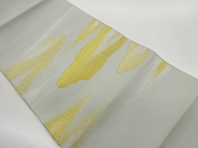 JAPANESE KIMONO / KASUMI PATTERN WOVEN CLOUDS NAGOYA OBI